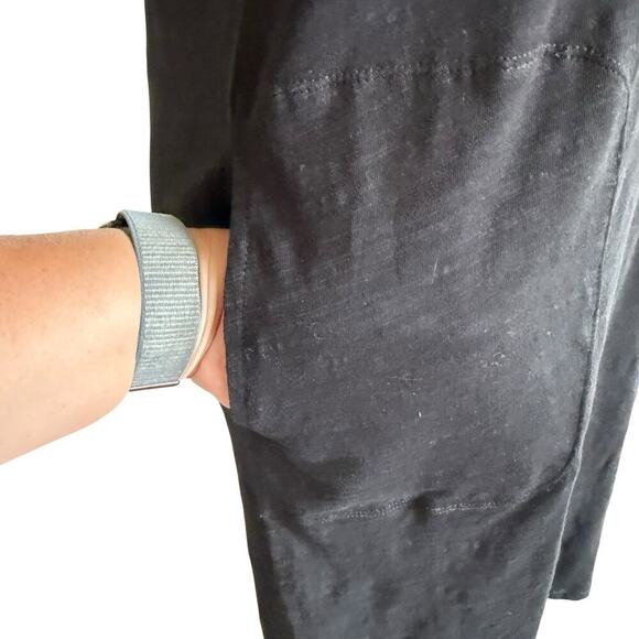 Pact Dress Black M S/S Pockets Organic Cotton Sustainable Ethical Minimalism - Picture 2 of 12